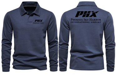 PHX AIRPORT LONG SLEEVE POLO